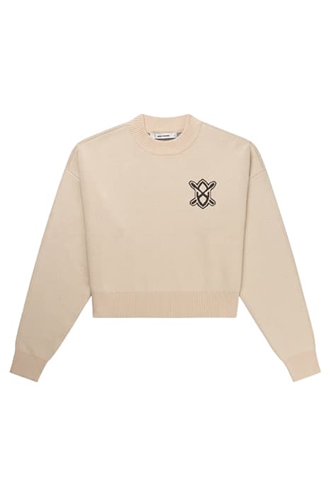 CREAM BEIGE HOSHI KNIT SWEATER by Daily Paper