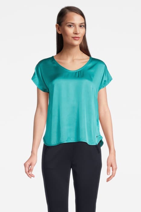 T-SHIRT JERSEY 1/2 SLEEVES 81101356 DARK TURQUOISE by Sandwich