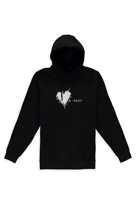 HEART HOODIE BLACK by ASPACT