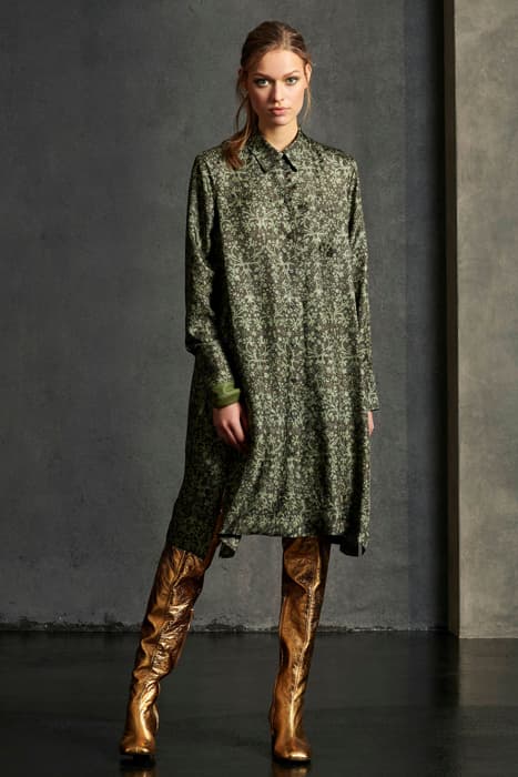 SHIRT DRESS WITH PRINT MULTI by Luisa Cerano