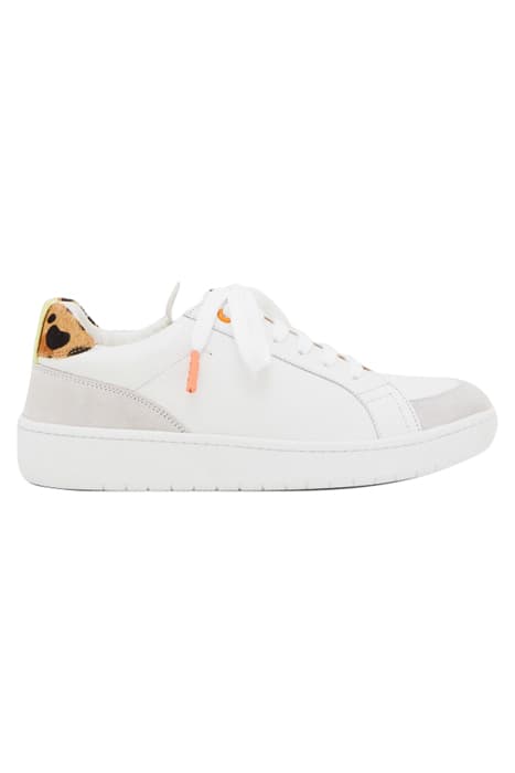 LEATHER LACE UP TRAINER WHITE MLT by White Stuff