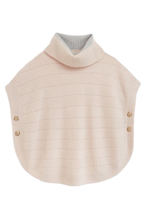 FERN KNITTED PONCHO MID PINK by White Stuff