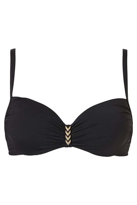 SW BRA TSHIRT HALF CUP BABETTE UNI BLACK by Livera