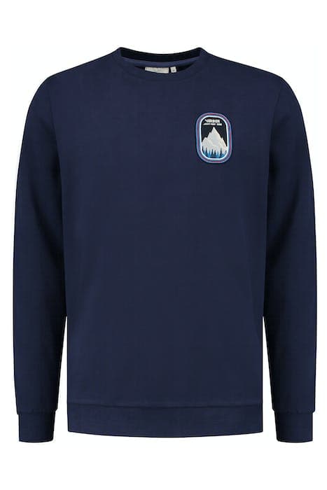 MEN VERBIER SWEATER DARK NAVY BLUE by Shiwi