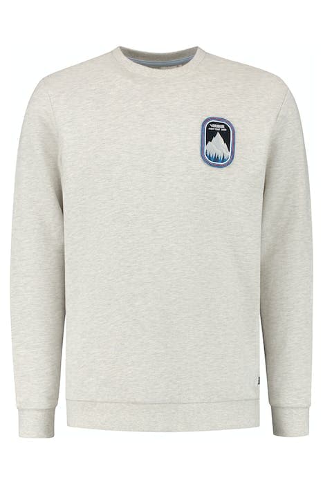 MEN VERBIER SWEATER LIGHT GREY MELANGE by Shiwi