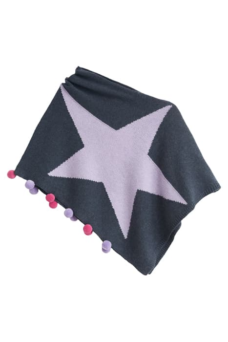 KIDS SUPERSTAR PONCHO PURPLE MLT by White Stuff