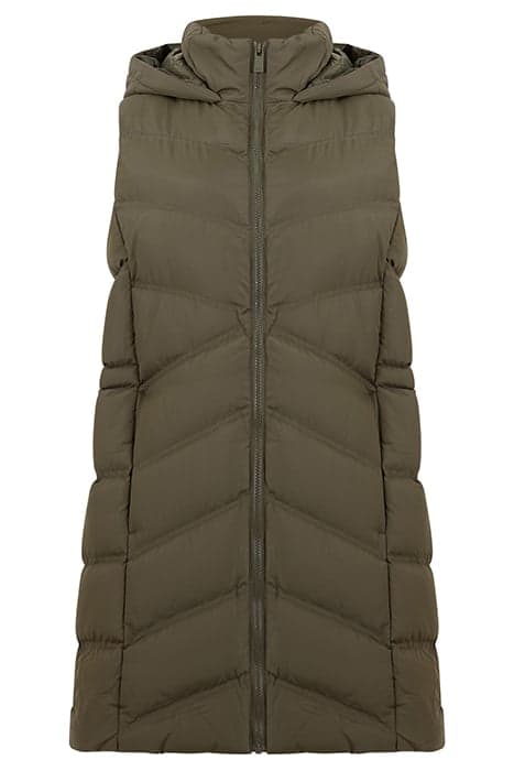 GILET ROW HOOD MID KHAKI by French Connection