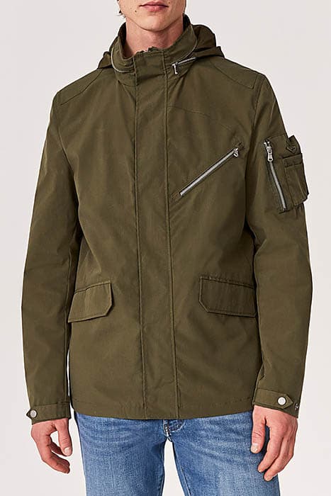 MEN’S KHAKI MULTI-POCKET SAFARI JACKET KHAKI by IKKS