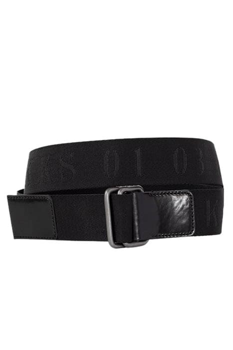 MEN’S BLACK BELT WITH DOUBLE-RING BUCKLE BLACK by IKKS