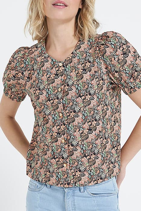 VEGETABLE PRINTED COPPER TOP by ICODE