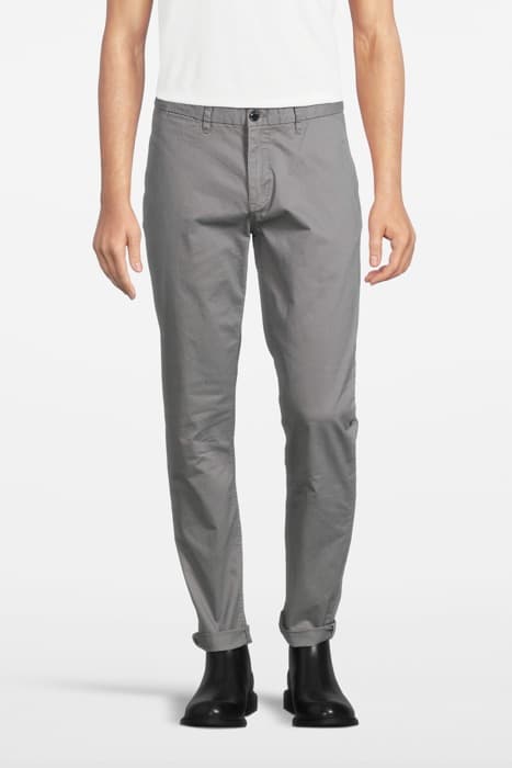 ESSENTIALS STUART - CLASSIC REGULAR SLIM FIT CHINO GREY by Scotch & Soda