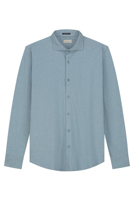 SHIRT CA MELANGE PIQUE MEDIUM BLUE by Dstrezzed