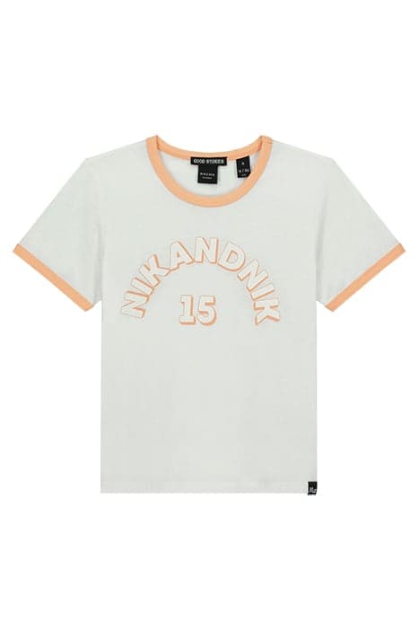 JOMI T-SHIRT WHITE BEACH/SUMMER ORANGE by NIK & NIK