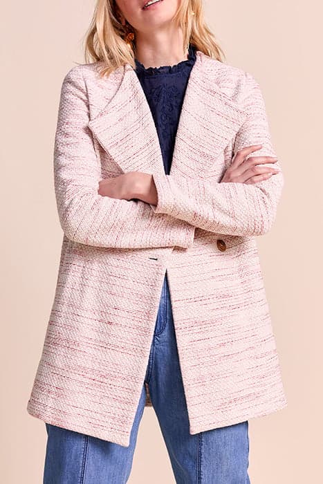 DELLA - ECRU FANCY WOOL COAT ECRU by ONE STEP