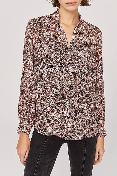 WOMEN’S BUTTERFLY PRINT RECYCLED CREPE VOILE BLOUSE SKIN by IKKS