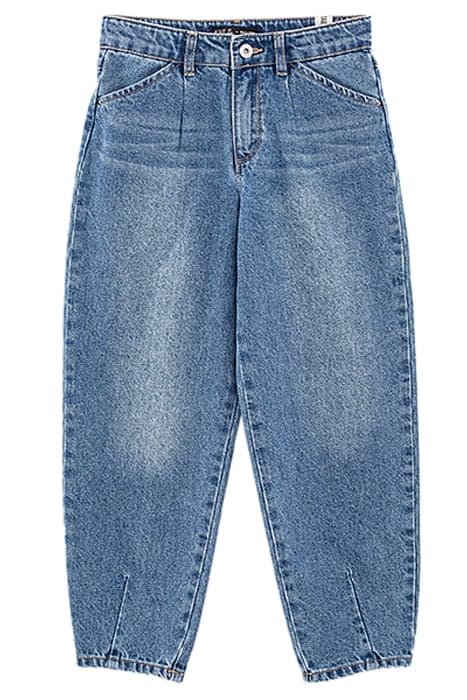 GIRLS’ MEDIUM BLUE ORGANIC BALLOON JEANS MEDIUM BLUE by IKKS