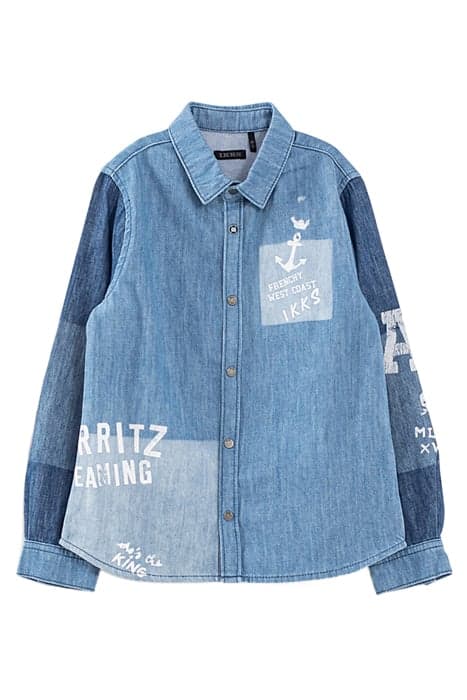 BOYS’ LASERED ORGANIC COTTON DENIM SHIRT by IKKS