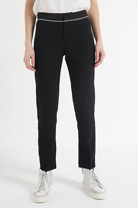 BLACK CREPE SUIT TROUSERS by ICODE