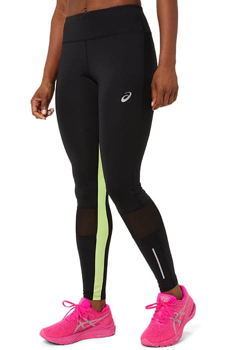 LITE-SHOW TIGHT PERFORMANCE BLACK/LIME GREEN by ASICS