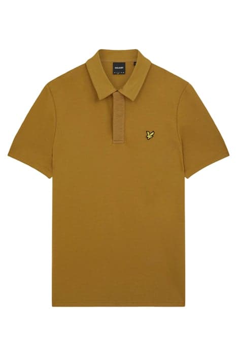 TEXTURED POLO SHIRT ANNIVERSARY GOLD by Lyle & Scott