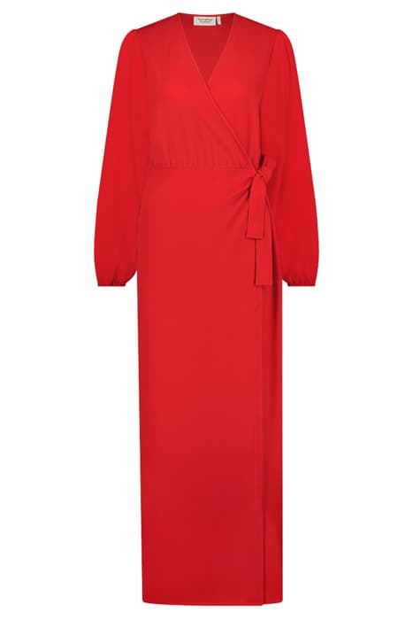 CAMILLE TWILL DRESS L/S FIERY RED by Another Label