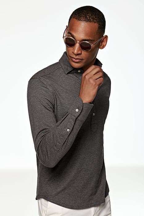 GREY JERSEY POPOVER by Suitsupply