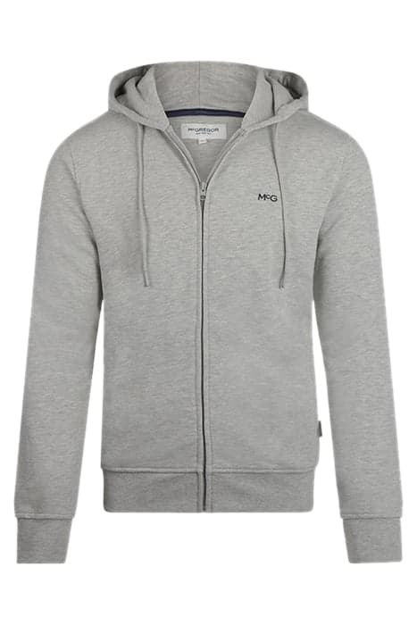 ESSENTIAL HOODED ZIP THRU GREY MELANGE by McGregor