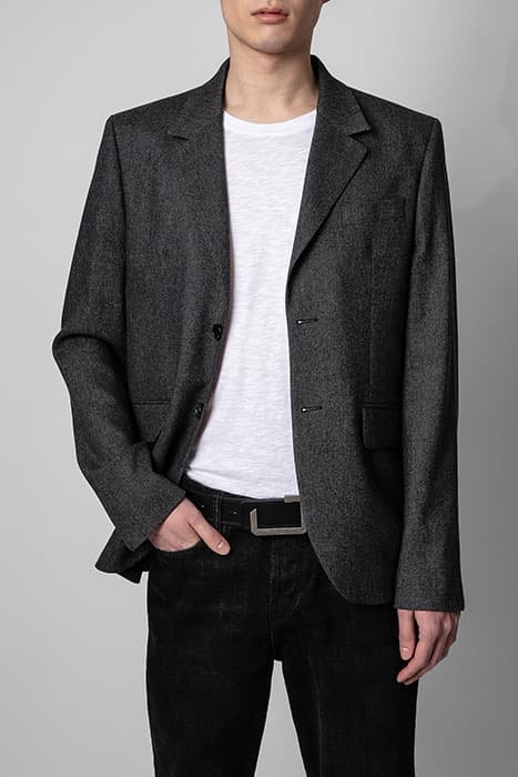 VIKS WOOL VESTE PERMANENT ANTHRACITE by ZADIG&VOLTAIRE