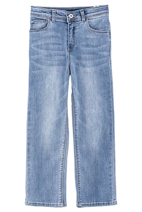 GIRLS’ LIGHT BLUE ORGANIC VINTAGE HIGH-WAIST SLIM JEANS by IKKS