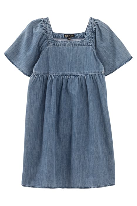 GIRLS' STONE BLUE ORGANIC TENCEL® DENIM DRESS by IKKS