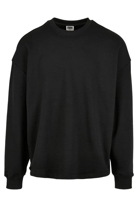 ORGANIC OVERSIZED BOXY CREW BLACK by Urban Classics