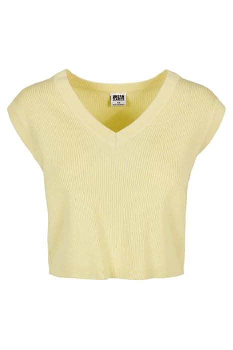 LADIES SHORT KNITTD SLIP ON SOFTYELLOW by Urban Classics