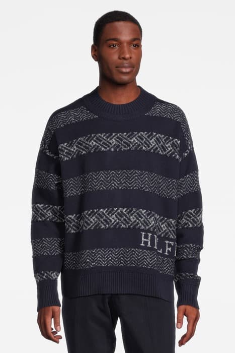 FAIRISLE CREW NECK BLUE by Tommy Hilfiger