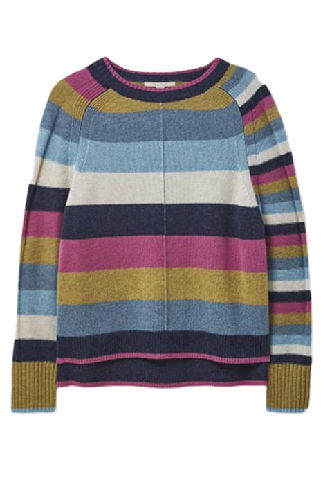 MULTI STRIPE JUMPER TEAL MLT by White Stuff