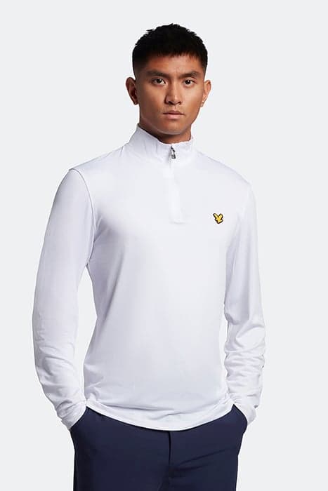 GOLF STRETCH MIDLAYER 626 WHITE by Lyle & Scott