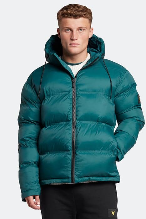 SCULPTURAL PUFFER JACKET W746 MALACHITE GREEN by Lyle & Scott