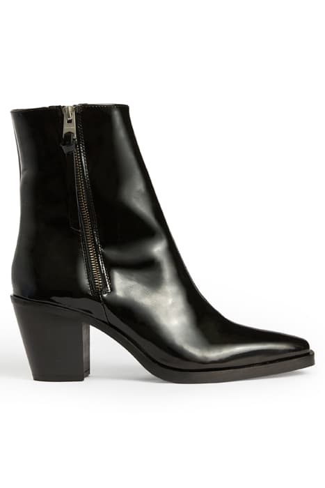 COHEN PATENT BOOT BLACK by AllSaints