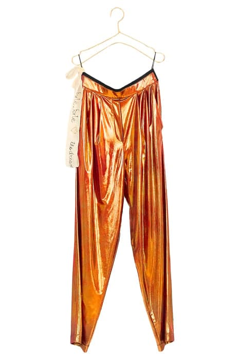 CHIC LAMINATED JERSEY TROUSERS BRONZO by forte_forte