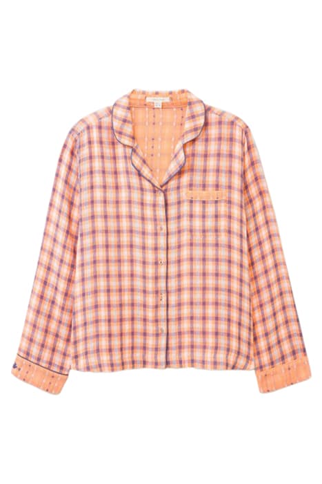 NIGHTSKY CHECK PJ SHIRT PINK MLT by White Stuff