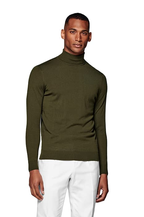 GREEN TURTLENECK by Suitsupply