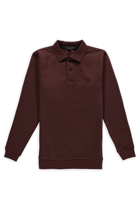 PREMIUM POLO SWEATER BROWN by ASPACT