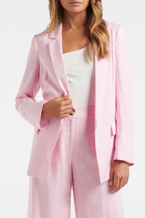 LILA LINEN BLAZER PINK by Forever New