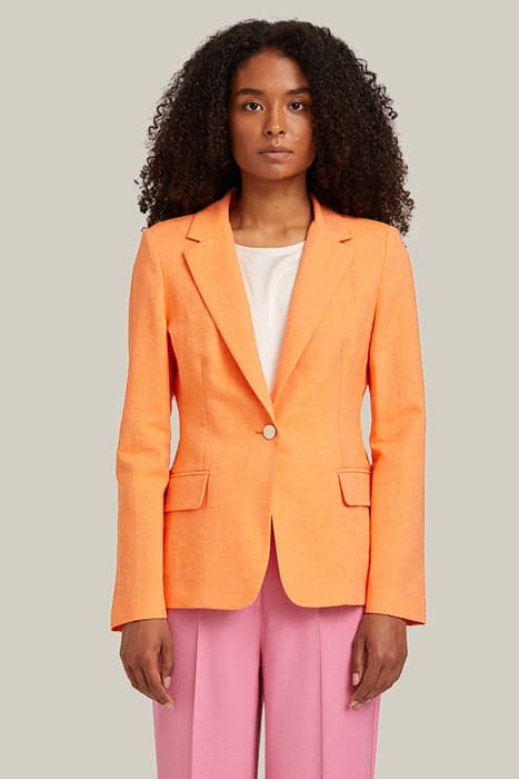 LINEN BLEND UNLINED BLAZER ORANGE by Motivi