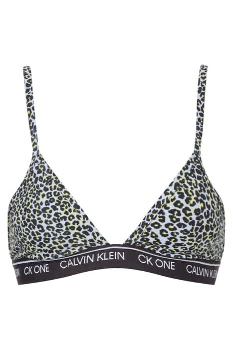 UNLINED TRIANGLE, V4L MINI CHEETAH PRINT_RIVER by Calvin Klein