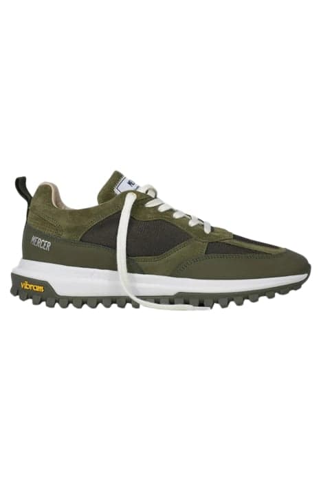 THE GLOBE - GUM LEATHER ARMY GREEN by Mercer Amsterdam