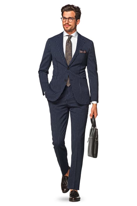 NAVY STRIPED HAVANA SUIT by Suitsupply