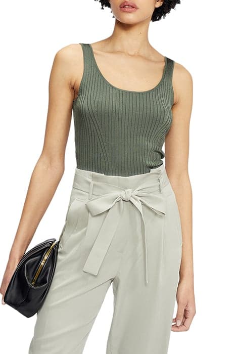 NORALOU KNIT CO-ORD TOP OLIVE by Ted Baker