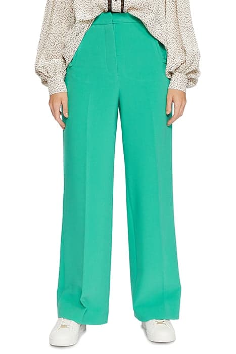 IRLAM WIDE LEG TROUSER GREEN by Ted Baker