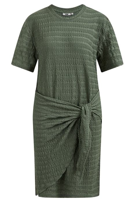 LADIES TRANSFER DRESS WITH STRUCTURE SEA ​​GREEN by WE Fashion