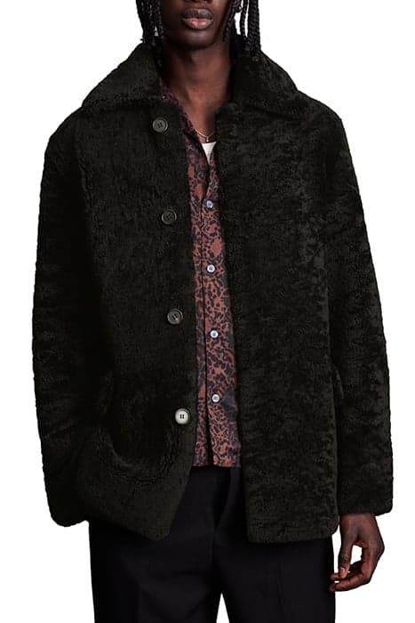 CARTER SHEARLING COA BLACK by AllSaints